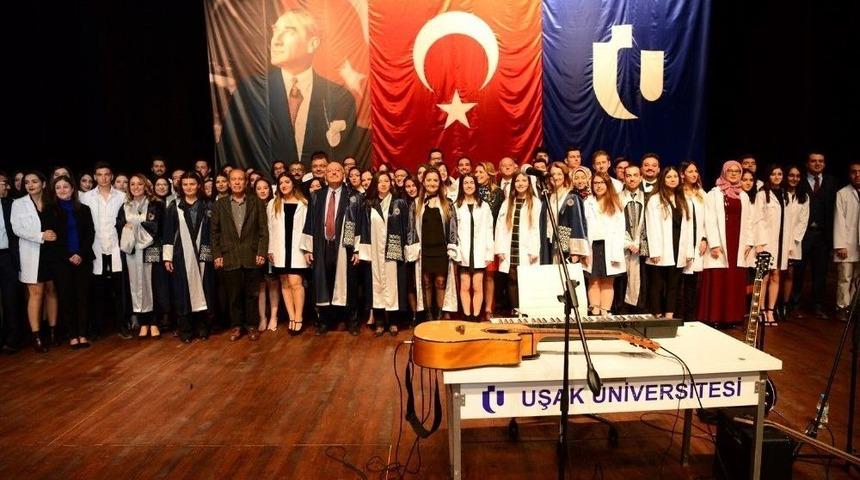 Uşak Üniversitesi Tıp Fakültesinde İlk Defa “beyaz Önlük Giyme Töreni” Gerçekleştirildi