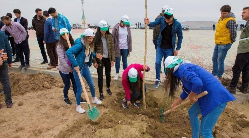 Şehit B&uuml;lent Yurtseven Kamp&uuml;s&uuml;nde Ağa&ccedil; Dikimi