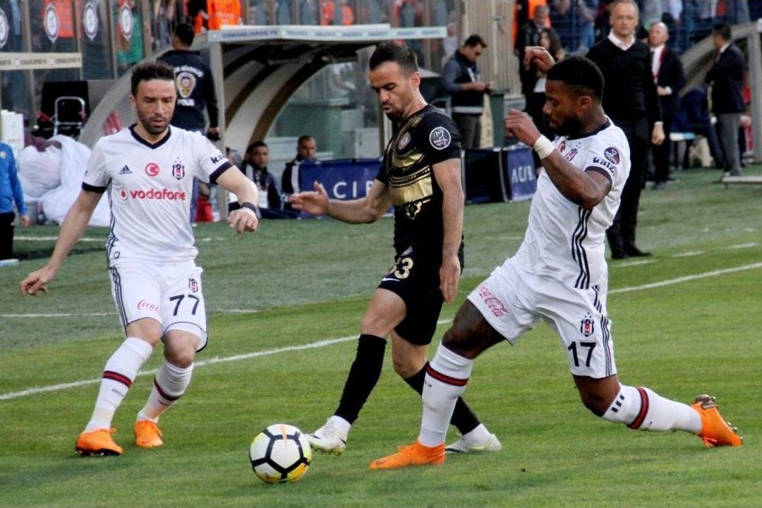 Spor Toto S&uuml;per Lig: Osmanlıspor: 1 - Beşiktaş: (ilk Yarı)
