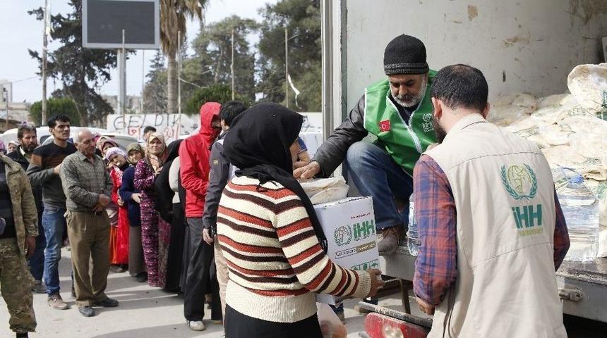 İhh&rsquo;dan Afrin Kent Merkezine Yardım