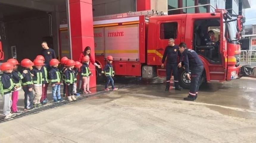 Minik &Ouml;ğrenciler Yangın Eğitimi Aldı.