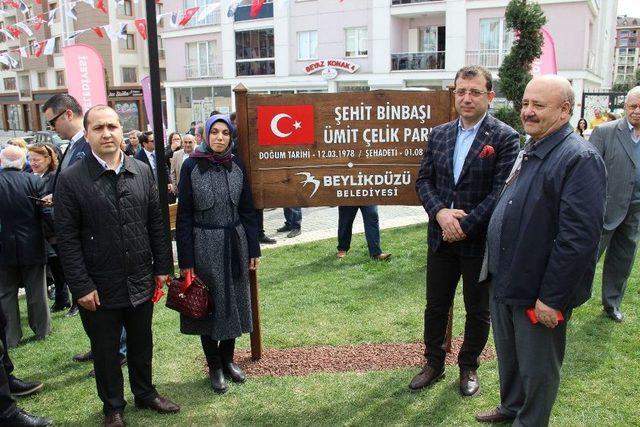 Şehit Binbaşı Ümit Çelik Parkı Beylikdüzü’nde Açıldı