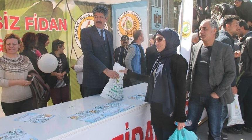 Elazığ&rsquo;da 5 Bin Fidan Dağıtıldı