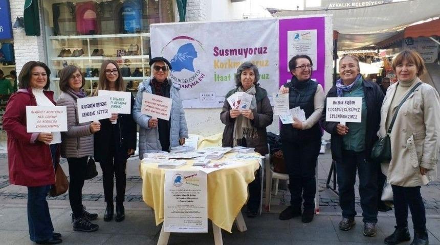 Kadına Şiddetle Uluslararası M&uuml;cadele Ve Dayanışma G&uuml;n&uuml; &Ouml;ncesinde Sahaya İndiler