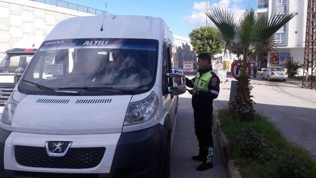 Alanya’da Okul Servislerine Denetim Sıklaştı