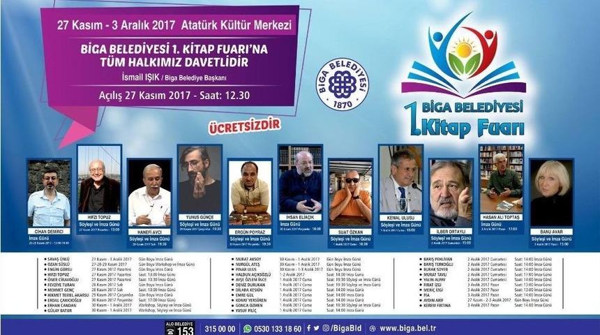 Biga Belediyesi Kitap Fuarı&rsquo;nın İlki Pazartesi Başlayacak