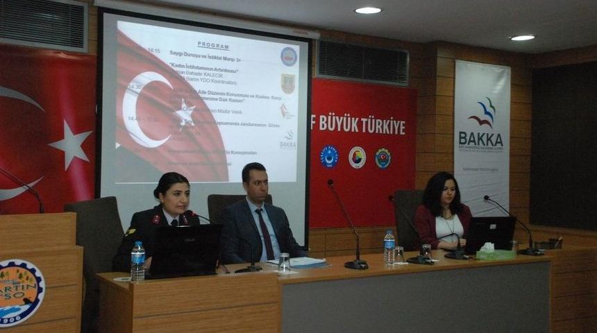 Bartın&rsquo;da &rsquo;kadına Şiddetin &Ouml;nlenmesi Ve Kadın İstihdamının Artırılması" &Ccedil;alıştayı