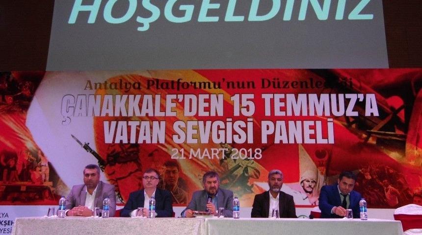 &Ccedil;anakkale&rsquo;den 15 Tummuz&rsquo;a Paneli