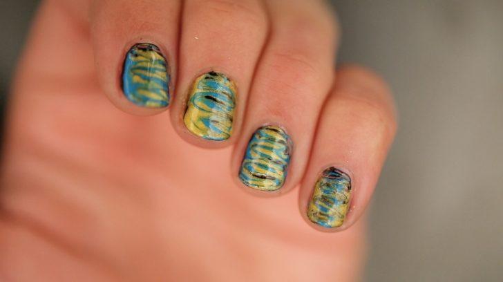 Ebru Sanatını Tırnaklara Uyguluyoruz! Ebru Oje Yapımı