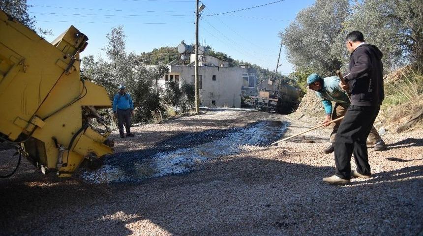 Alanya Soğukpınar&rsquo;da Asfaltlama &Ccedil;alışması