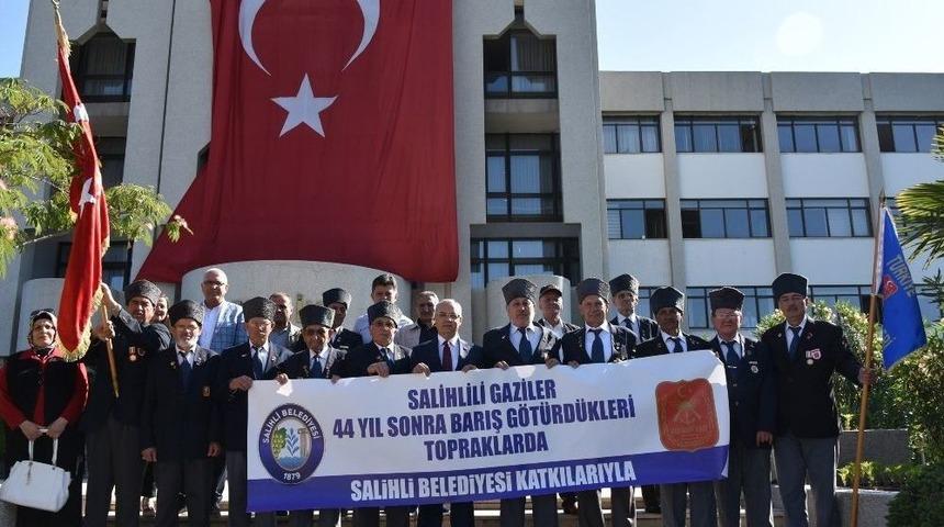 Salihlili Gaziler, Kıbrıs&rsquo;a Uğurlandı
