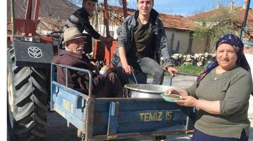 K&ouml;yl&uuml;ler Baharın Gelişini Helva Hayrı Yaparak Karşılıyorlar