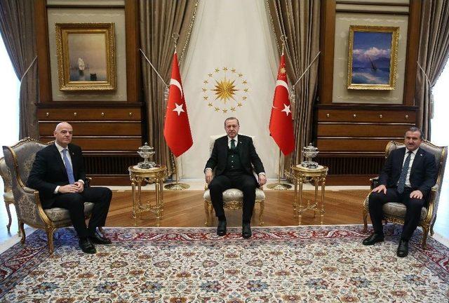 Cumhurbaşkanı Erdoğan, Infantino’yu Kabul Etti
