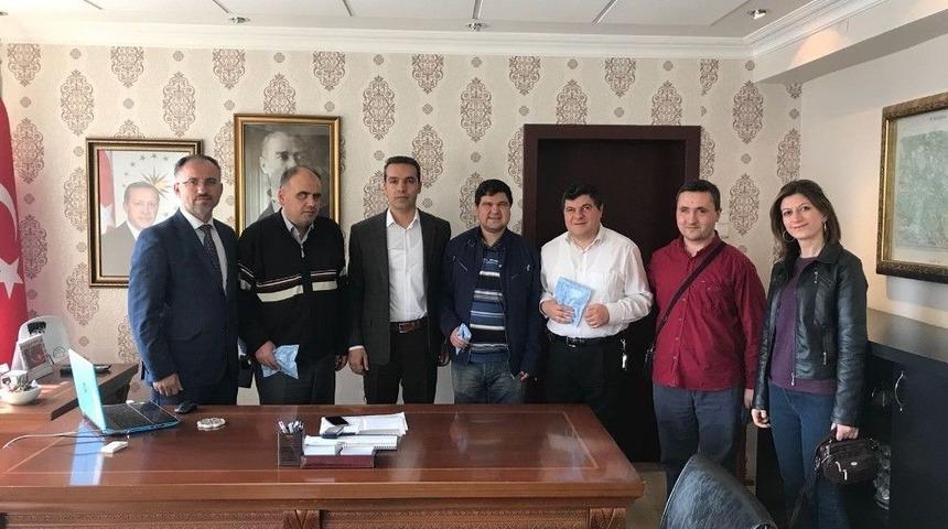 G&ouml;rme Engelli Personellerden Kaymakam Ve Başkan&rsquo;a Ziyaret