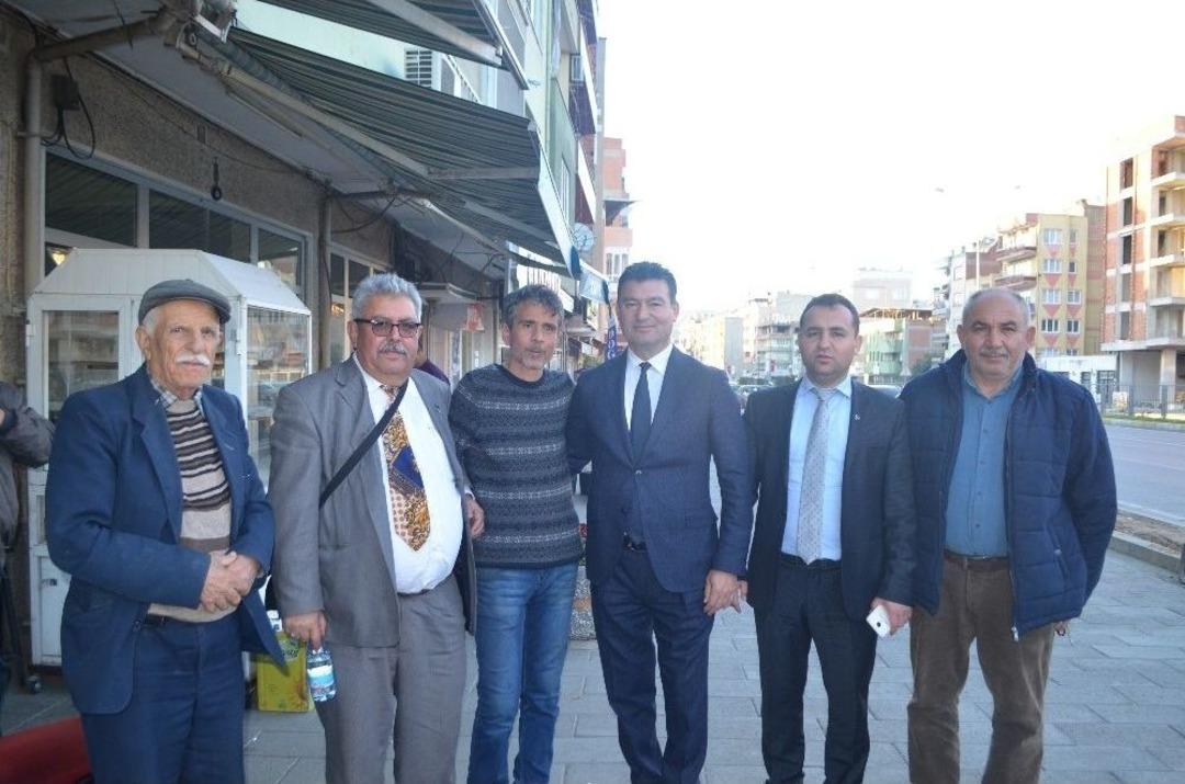 &Ccedil;ine Ve İncirliova&rsquo;da Başkan Akın İlgi İle Karşılandı