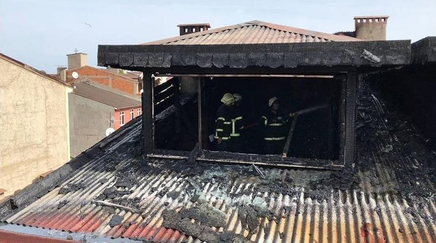 Ordu&rsquo;da &Ccedil;atı Katı Yangını