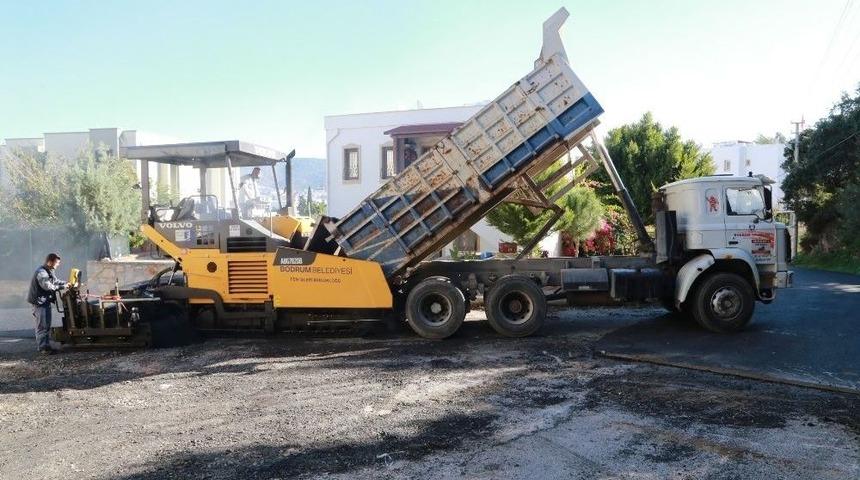 Eski&ccedil;eşme Mahallesinde Asfalt &Ccedil;alışmaları