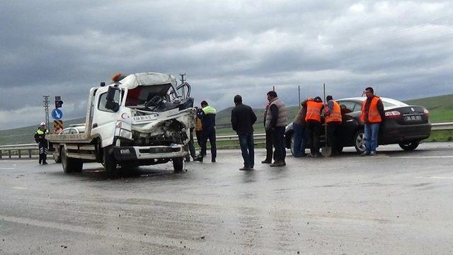 Kars’ta Trafik Kazası: 1 Yaralı