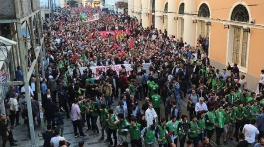 İstiklal Caddesi&rsquo;nde Abd Ve İsrail Protestosu