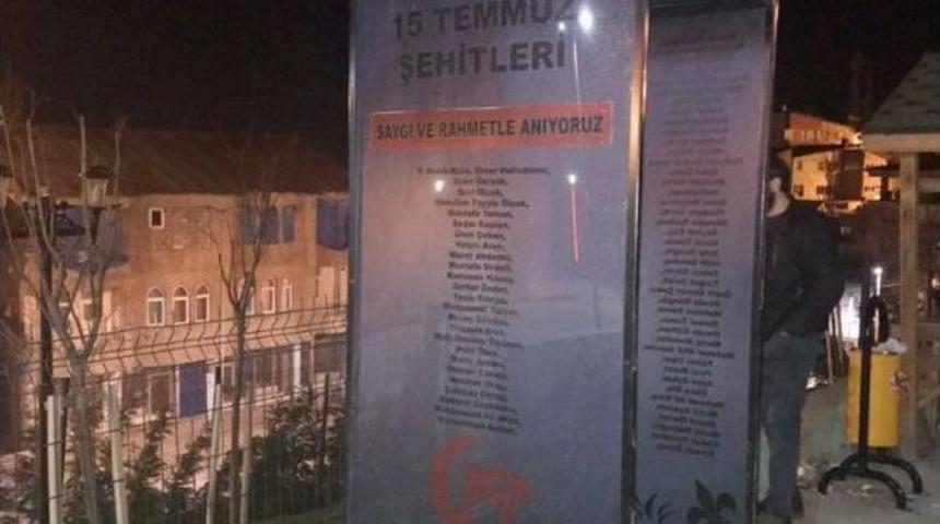 15 Temmuz Şehitler Anıtı&rsquo;na &Ccedil;irkin Saldırı
