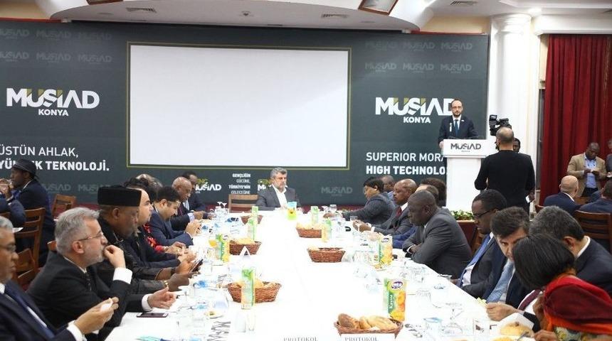 Afrikalı Heyet, M&uuml;siad Konya Şubesi&rsquo;nde İşadamlarıyla Buluştu