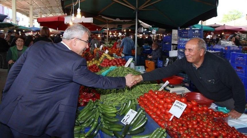 Başkan Yaralı&rsquo;dan Pazarcı Esnafına M&uuml;jde