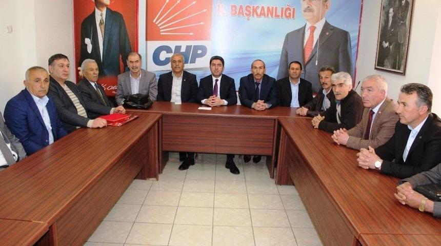 Hekimhan Muhtarlar Derneği&rsquo;nden Chp&rsquo;ye Ziyaret