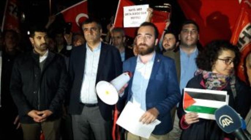 İsrail Konsolosluğu &Ouml;n&uuml;nde Kud&uuml;s Protestosu