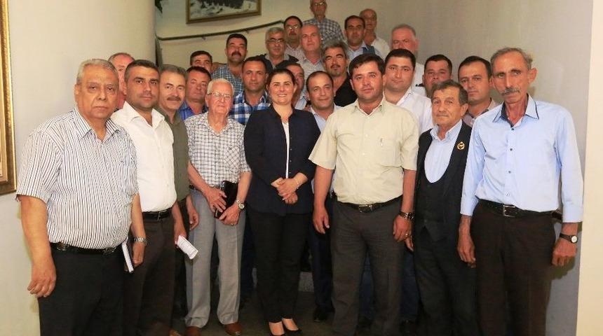 Germencikli Muhtarlardan Başkan &Ccedil;er&ccedil;ioğlu&rsquo;na Ziyaret