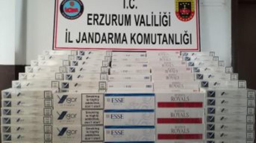 Erzurum&rsquo;da 5 Bin 150 Paket Ka&ccedil;ak Sigara Ele Ge&ccedil;irildi