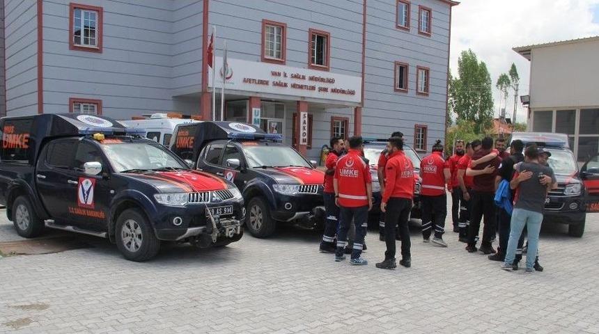 14 Kişilik Umke Personeli Afrin&rsquo;e Uğurlandı