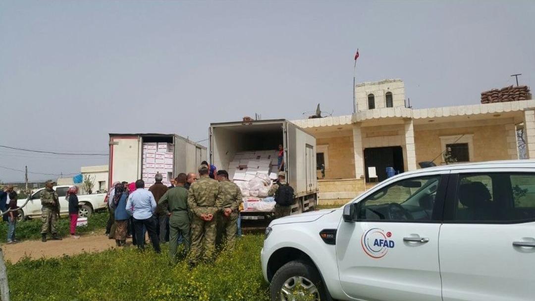 Afrin Halkının Y&uuml;z&uuml; G&uuml;l&uuml;yor