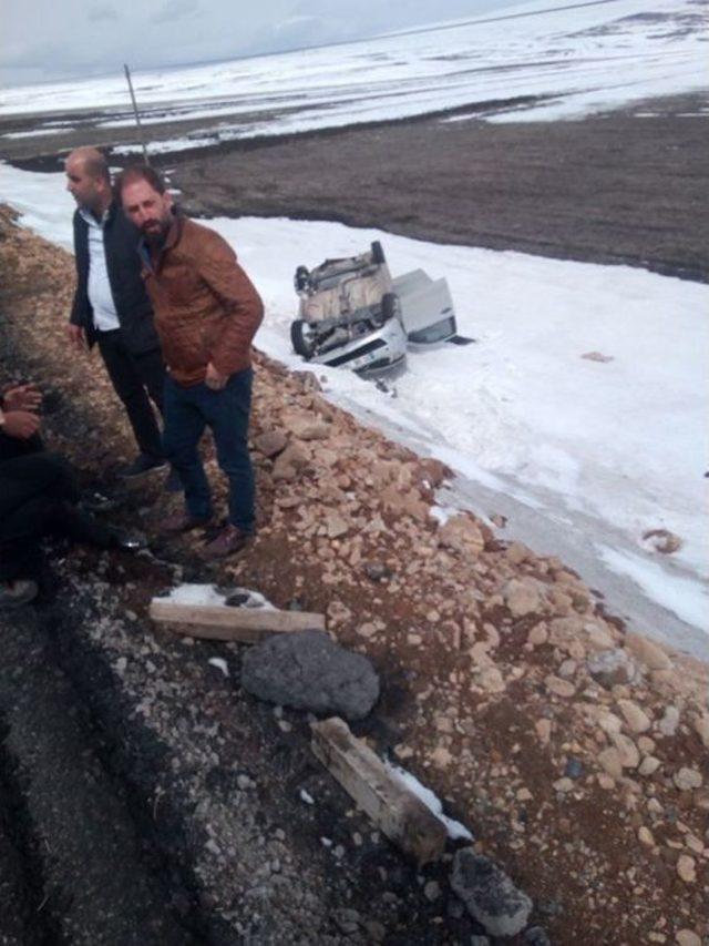 Kars’ta Trafik Kazası: 1 Yaralı