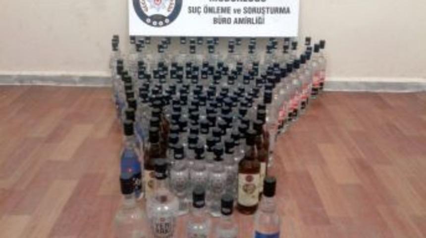 Tekirdağ’da 200 Şişe Kaçak İçki Yakalandı