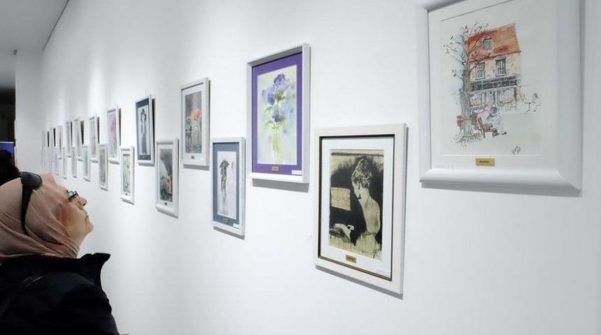 Busmek Kursiyerlerinden &rsquo;suluboya&rsquo; Resim Sergisi