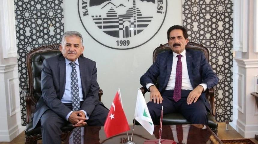 Kalaba Belediye Başkanı K&ouml;roğlu, Referans Belediye Melikgazi&rsquo;yi Ziyaret Etti