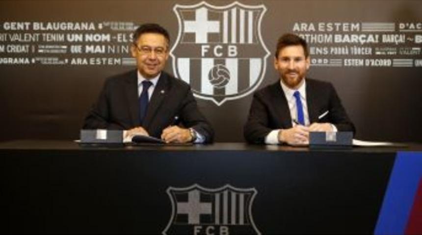 Messi 2021 Yılına Kadar Barcelona&rsquo;da