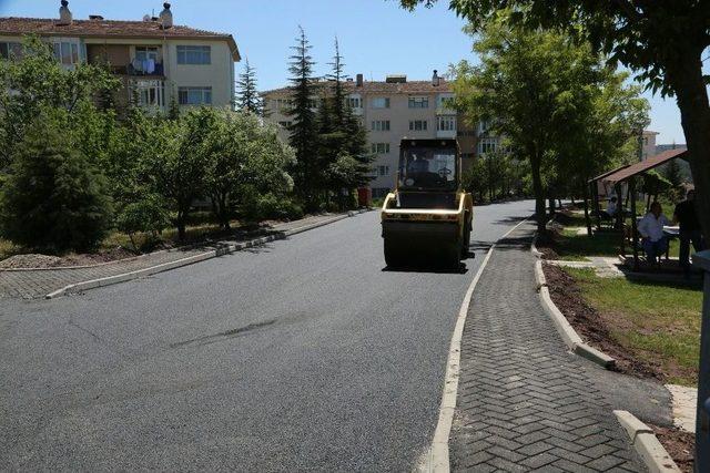 Odunpazarı Belediyesi Fen İşleri Müdürlüğü Ekiplerinin Asfalt Çalışması