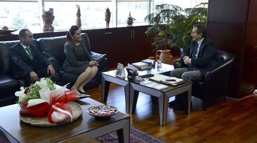 B&uuml;y&uuml;k Birlik Ve Anavatan Partisi&rsquo;nden Başkan Ata&ccedil;&rsquo;a Ziyaret