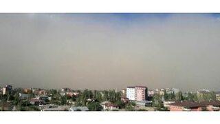 Posof’ta Toz Fırtınası Etkili Oldu