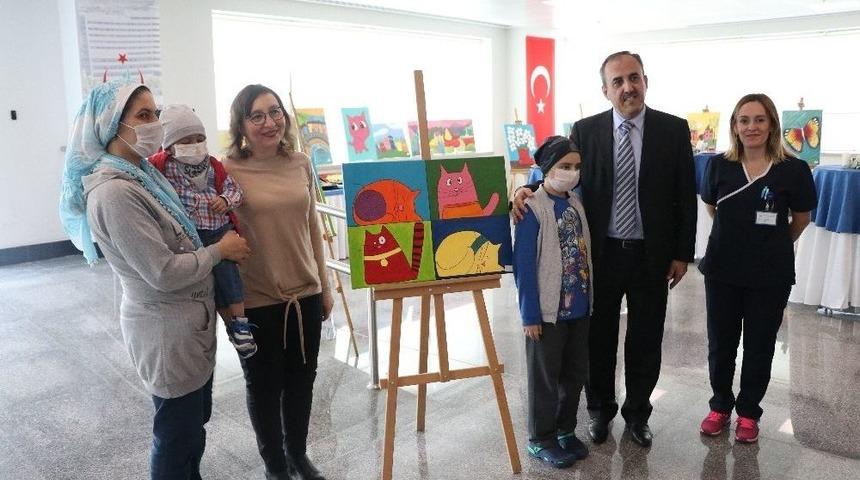 Hematoloji Ve Onkoloji Hastası Çocuklardan Resim Sergisi