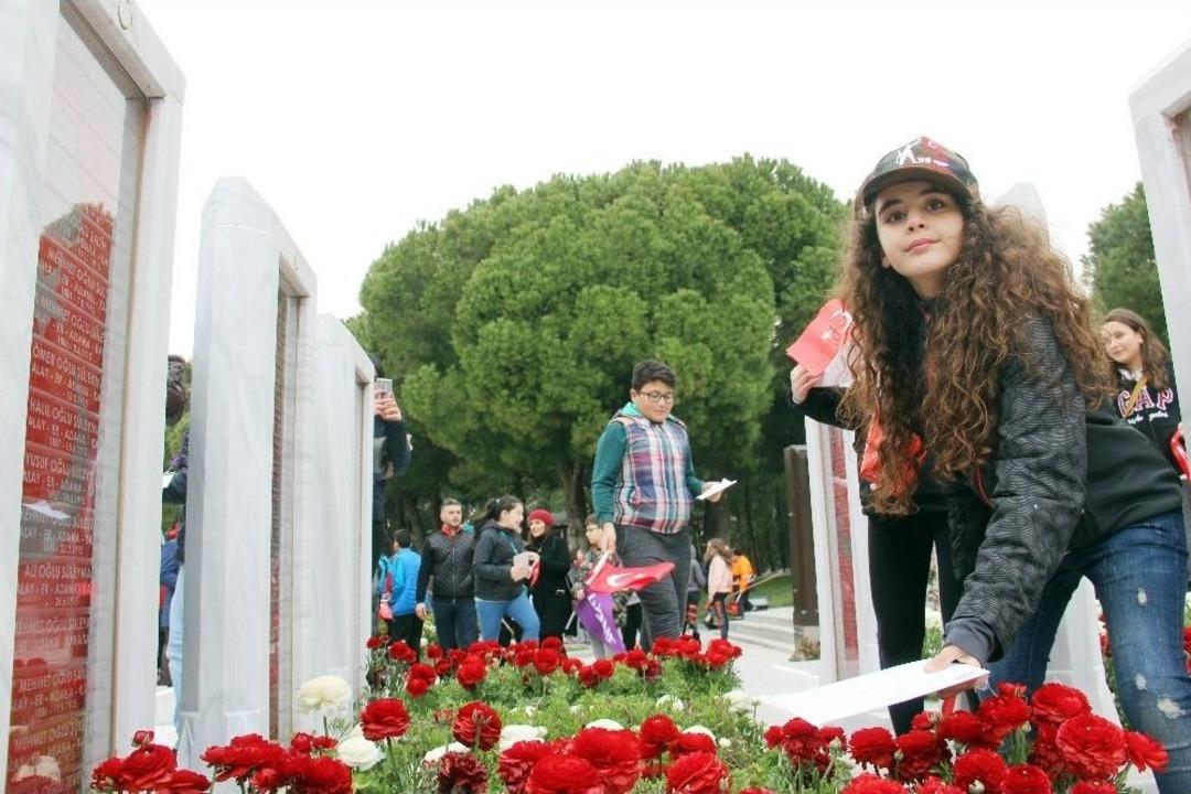 &Ouml;ğrencilerden &Ccedil;anakkale Şehitlerine Mektup