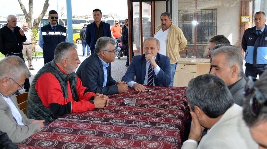 Başkan Atabay&rsquo;dan Şof&ouml;rler Odasının Başkan Adaylarına Nezaket Ziyareti
