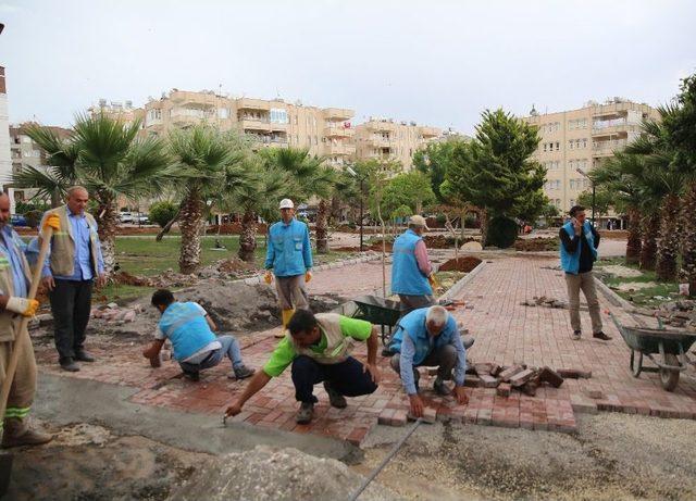 Haliliye’de Park Yineleme Çalışmaları Sürüyor