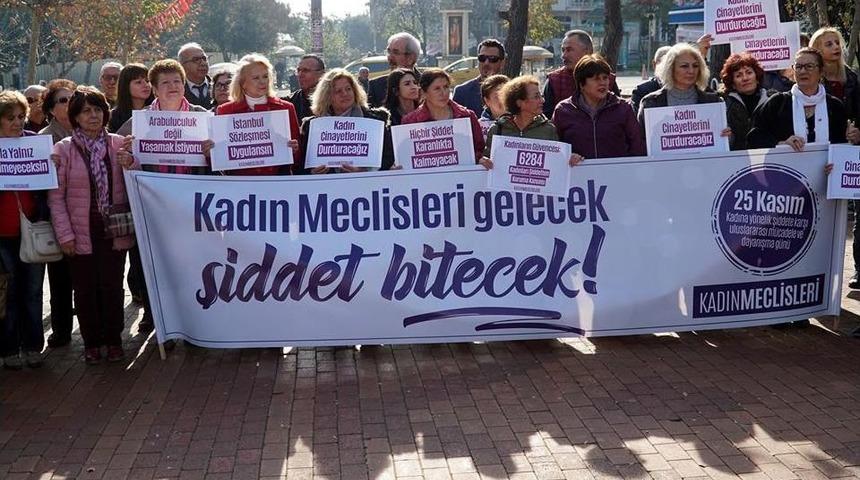 Tekirdağlı Kadınlar "şiddete Hayır" Dedi