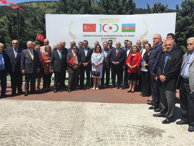 Maltepe’de Azerbaycan Halk Cumhuriyeti 100. Yıl Parkı Açıldı