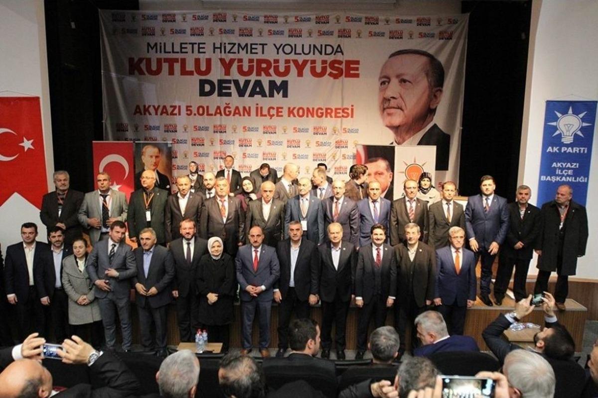 Ak Parti Akyazı İl&ccedil;e Teşkilatı&rsquo;nın 5. Olağan Kongresi Ger&ccedil;ekleşti
