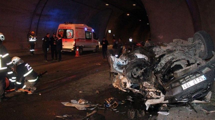 Ordu&rsquo;da T&uuml;nelde Trafik Kazası: 1 &Ouml;l&uuml;, 3 Yaralı