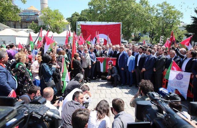 Ak Parti İstanbul İl Başkanlığı, İsrail’in Filistinlilere Uyguladığı Zulmü Protesto Etti