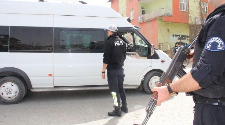 Hakkari&rsquo;de Asayiş Uygulaması